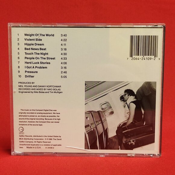 Neil Young Landing on Water CD 1986 - Picture 2 of 8